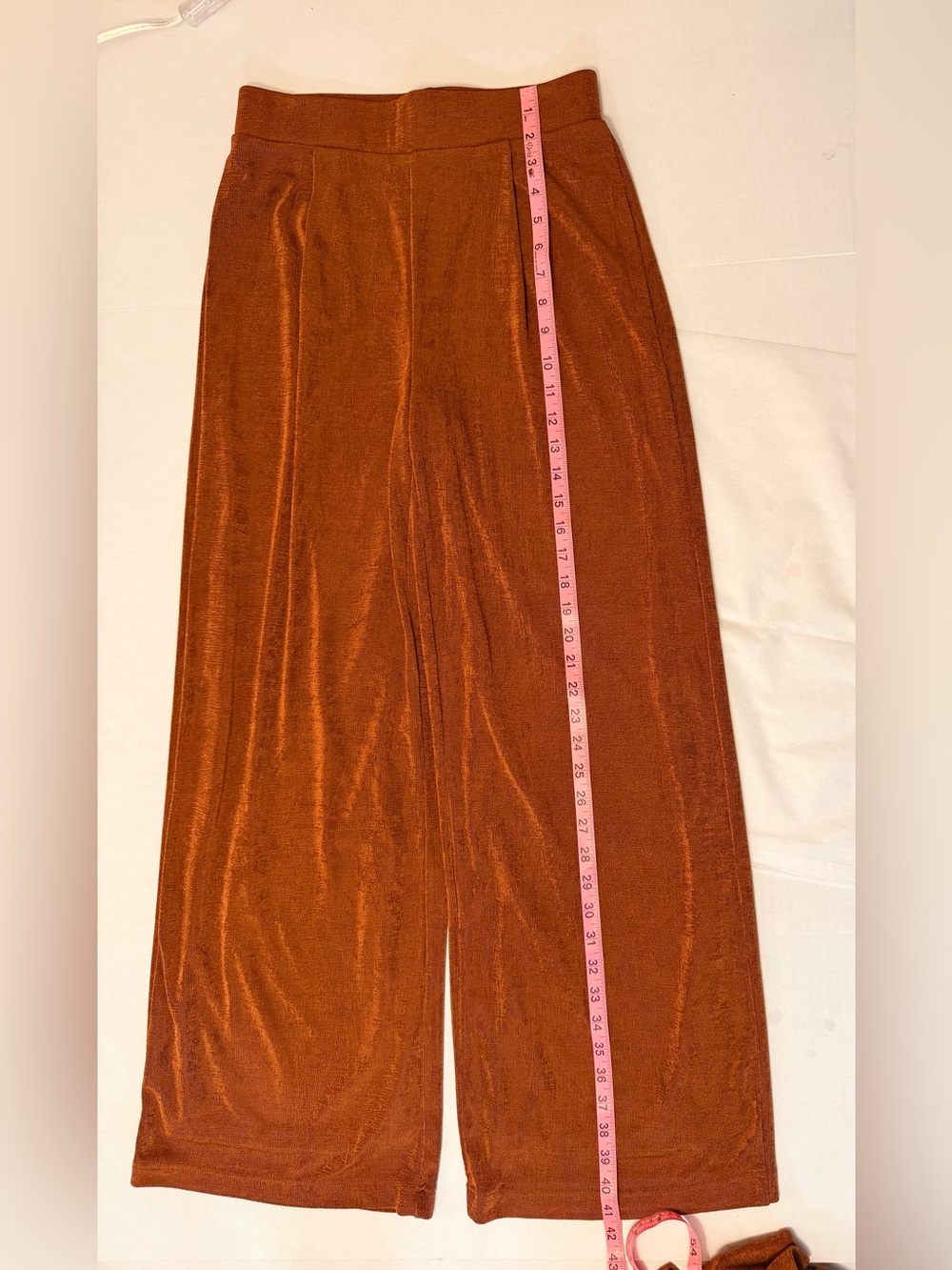 Boston Proper Women's Rust Orange Halter 2pc Suit W/Detachable Tortoise Chain XS - Picture 4 of 11